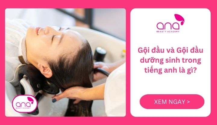 gội đầu trong tiếng anh