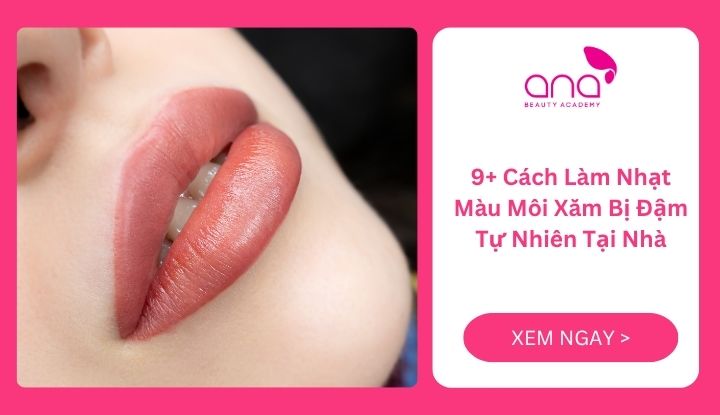 Cách làm nhạt màu môi xăm